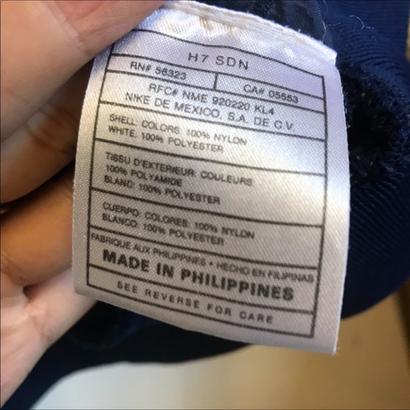 Nike Windbreaker V-Neck Pullover Blue Size 14-16 - Picture 6 of 10